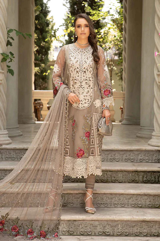 Maria B | Eid Lawn Collection | 01 -  Maria B Luxury - Original Designer Dress - House of Maryam