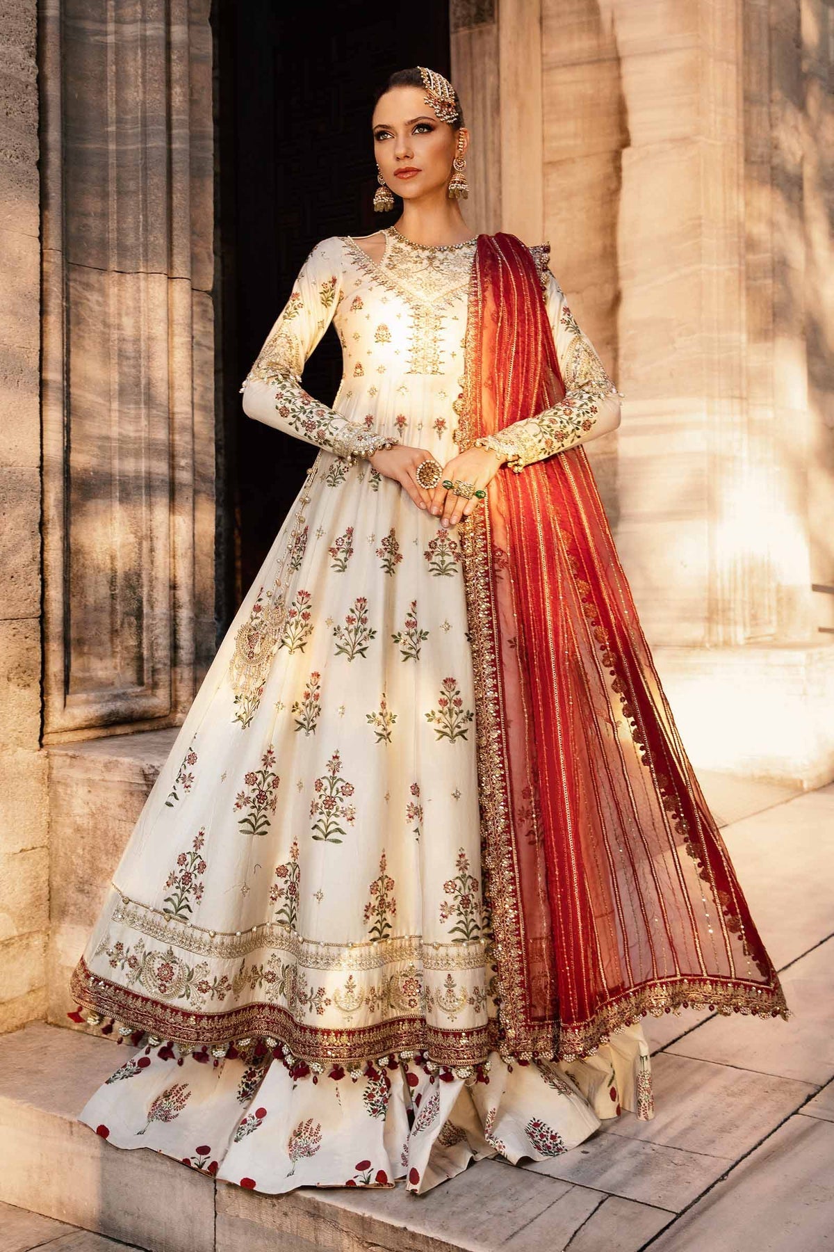 Maria B | Sateen Formals 24 | CST-801 -  Maria B Formal - Original Designer Dress - House of Maryam