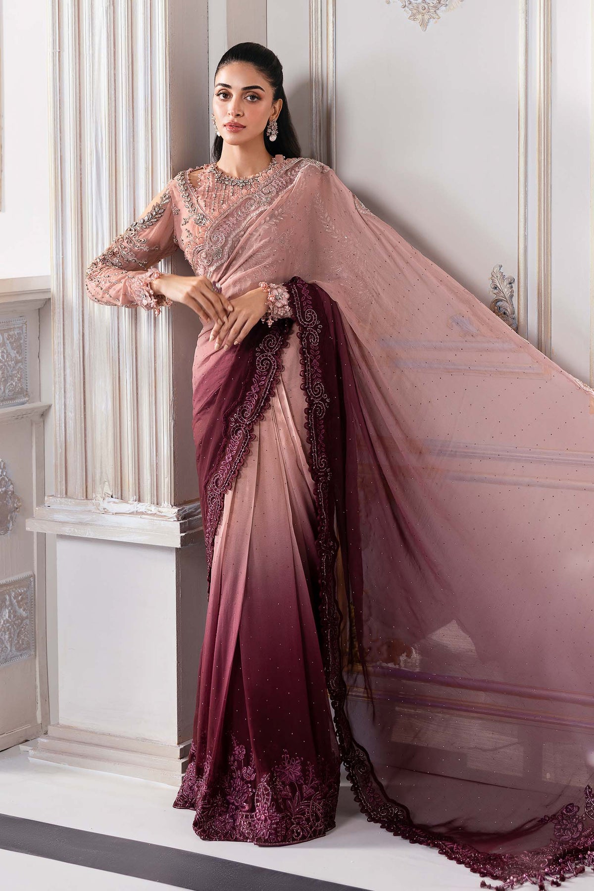 Maria B | Mbroidered 2025 | BD-3001 -  Maria B Ladies Clothes - Original Designer Dress - House of Maryam