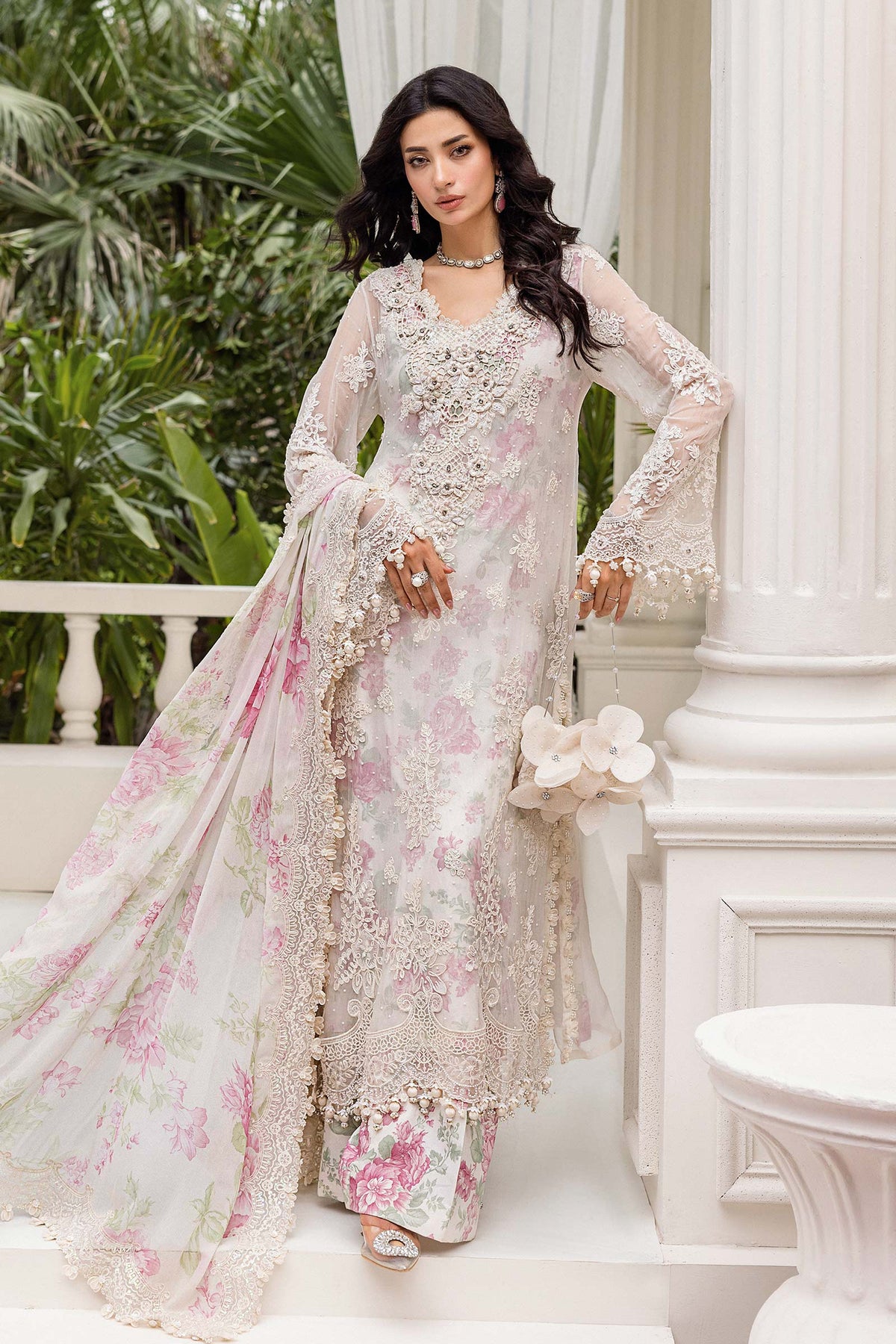 Maria B | Chiffon 25 | MPC-25-101 -  Maria B Ladies Clothes - Original Designer Dress - House of Maryam