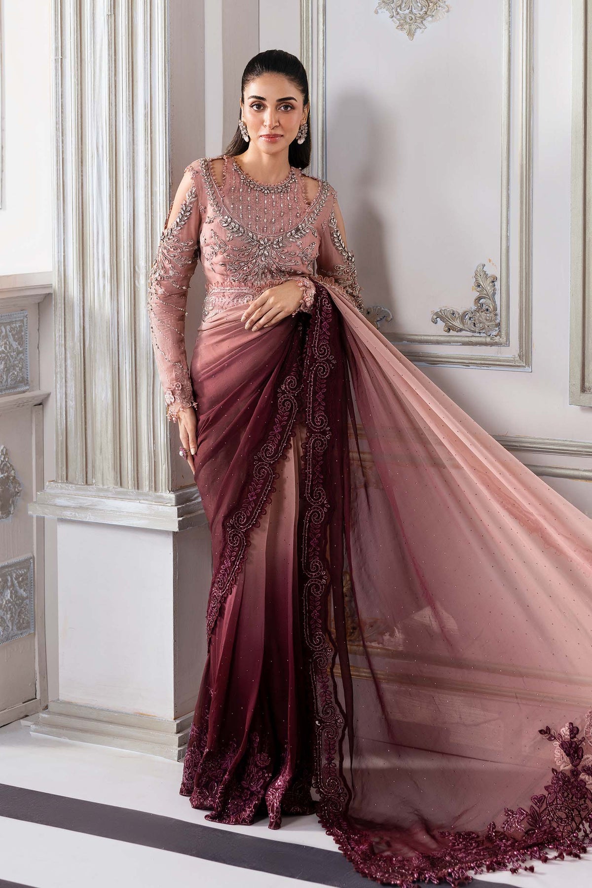 Maria B | Mbroidered 2025 | BD-3001 -  Maria B Ladies Clothes - Original Designer Dress - House of Maryam