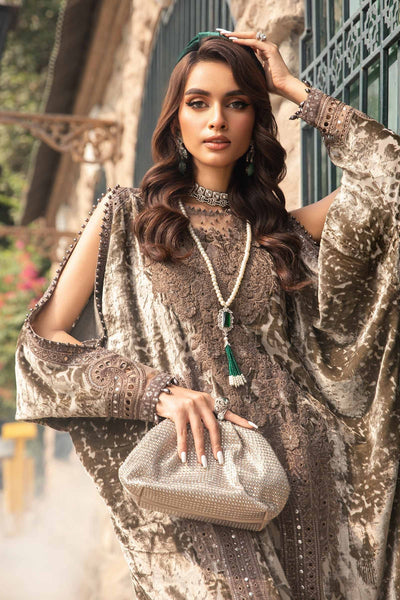 Maria B | Winter Luxe 24 | Velvet DL-1201 -  Maria B Ladies Clothes - Original Designer Dress - House of Maryam