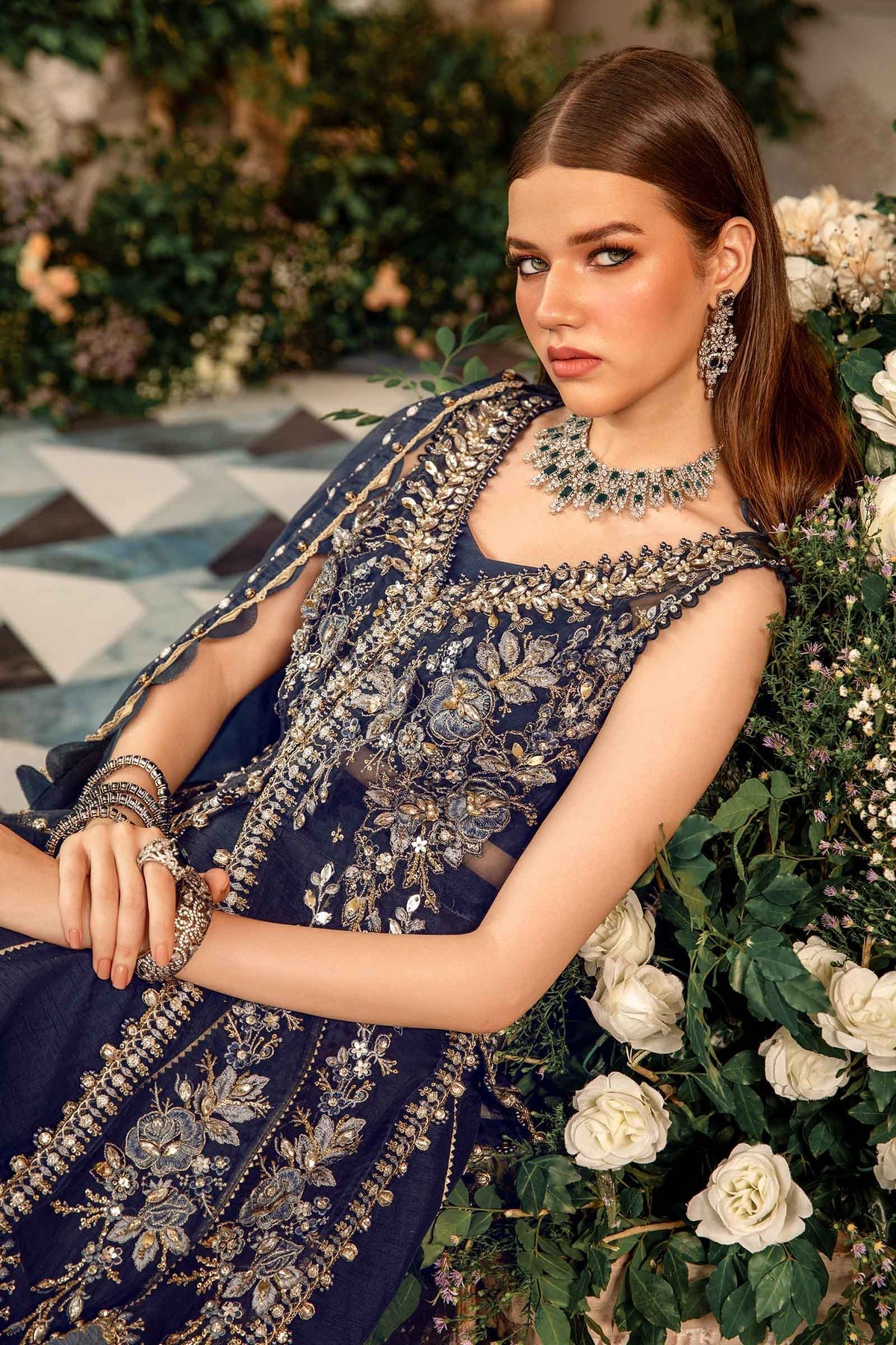 Maria B | Mbroidered Formals 24| Organza Suit | BD-2901 -  Maria B Ladies Clothes - Original Designer Dress - House of Maryam
