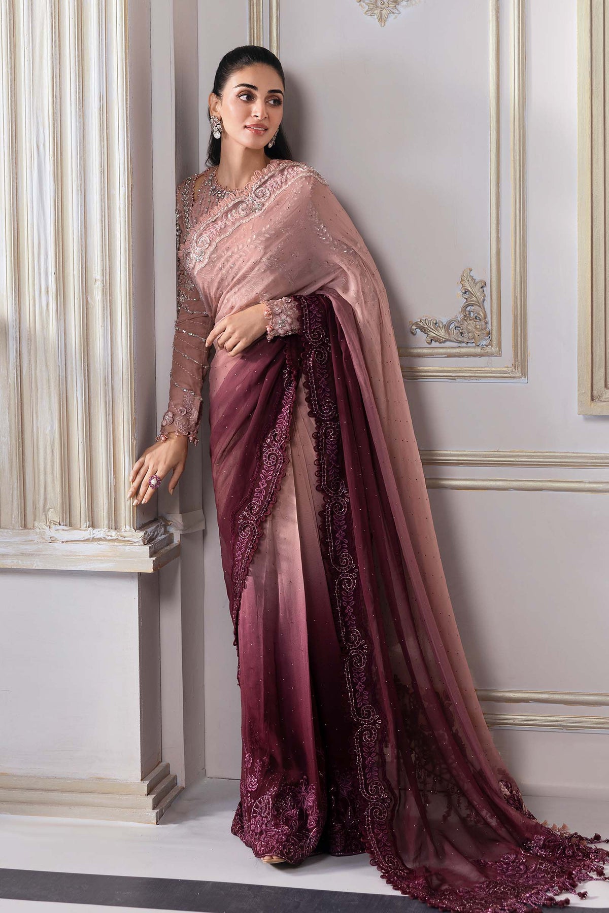 Maria B | Mbroidered 2025 | BD-3001 -  Maria B Ladies Clothes - Original Designer Dress - House of Maryam