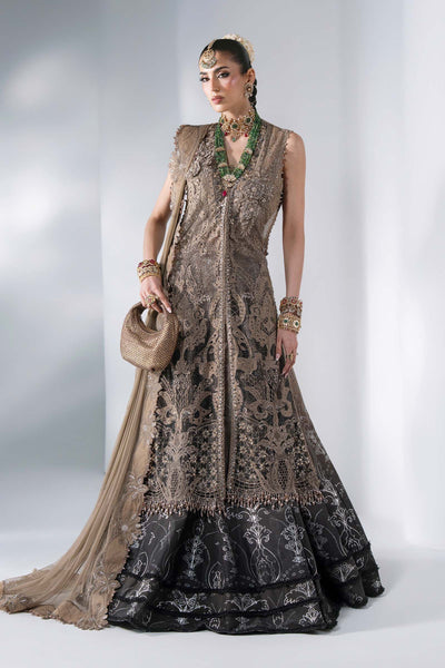 Maria B | Mbroidered Wedding Formals 26 | BD-3102-Antique Bronze