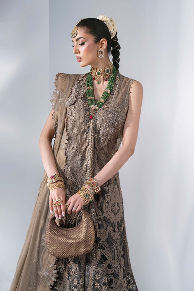 Maria B | Mbroidered Wedding Formals 26 | BD-3102-Antique Bronze