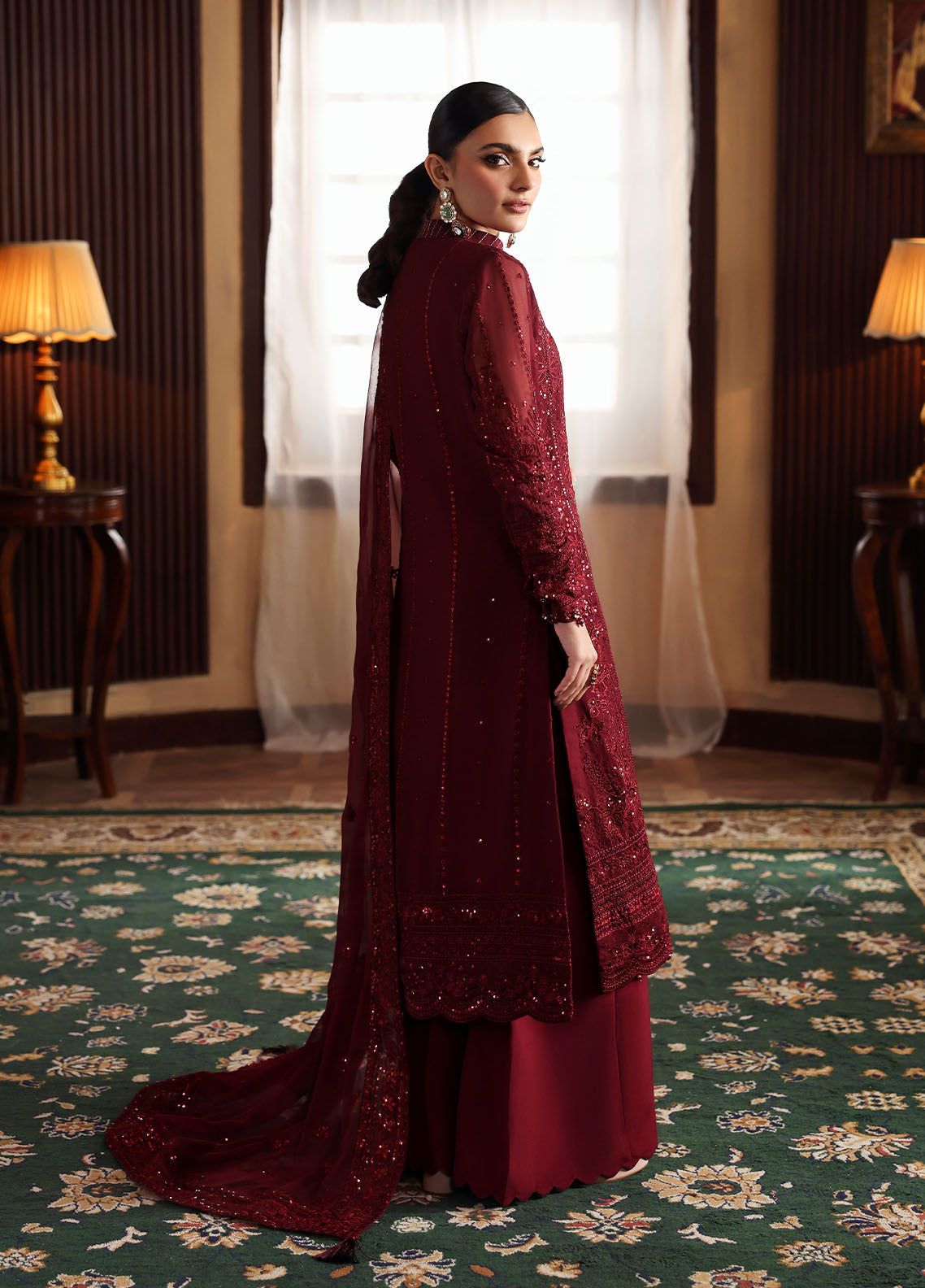 Gulaal | I Evayna Embroidered Chiffon | Vezeen, image 2