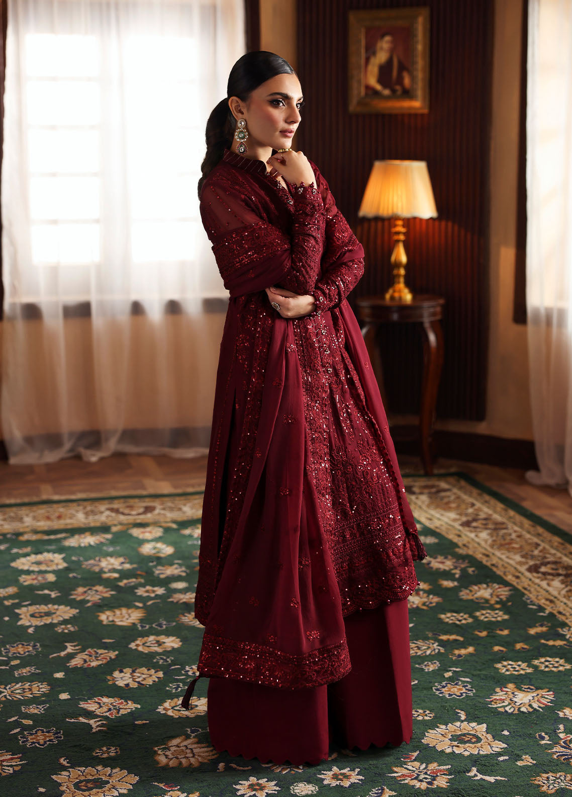 Gulaal | I Evayna Embroidered Chiffon | Vezeen, image 3