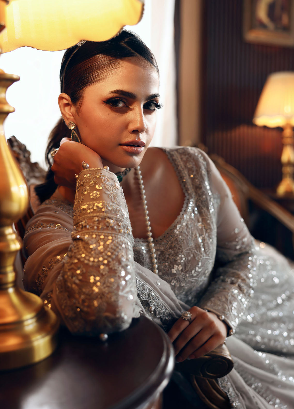 Gulaal | I Evayna Embroidered Chiffon | Sheyza, image 4