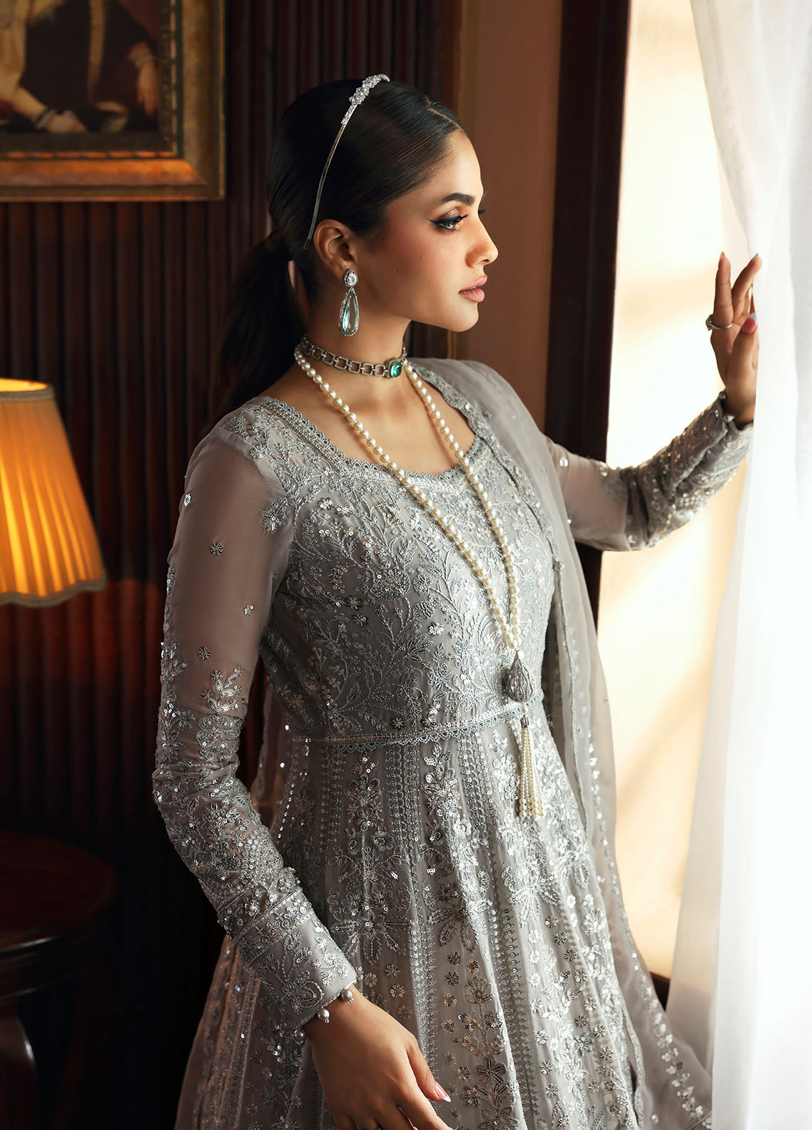 Gulaal | I Evayna Embroidered Chiffon | Sheyza, image 3