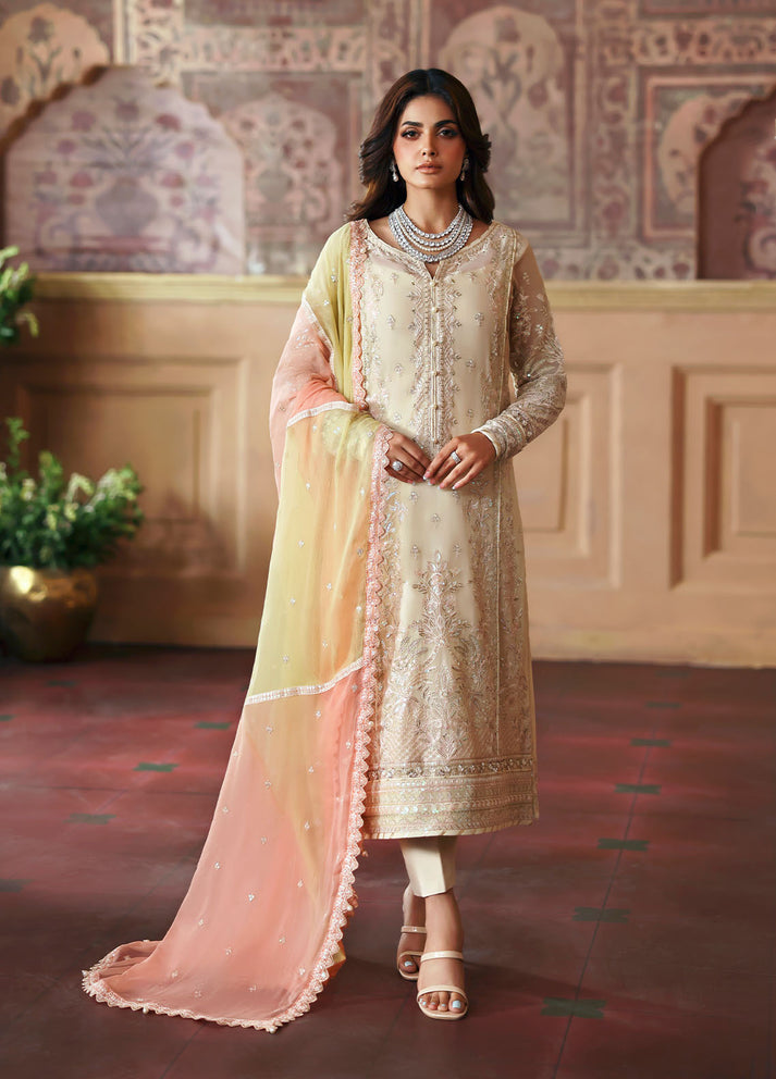 Gulaal | I Evayna Embroidered Chiffon | Fareyah-1