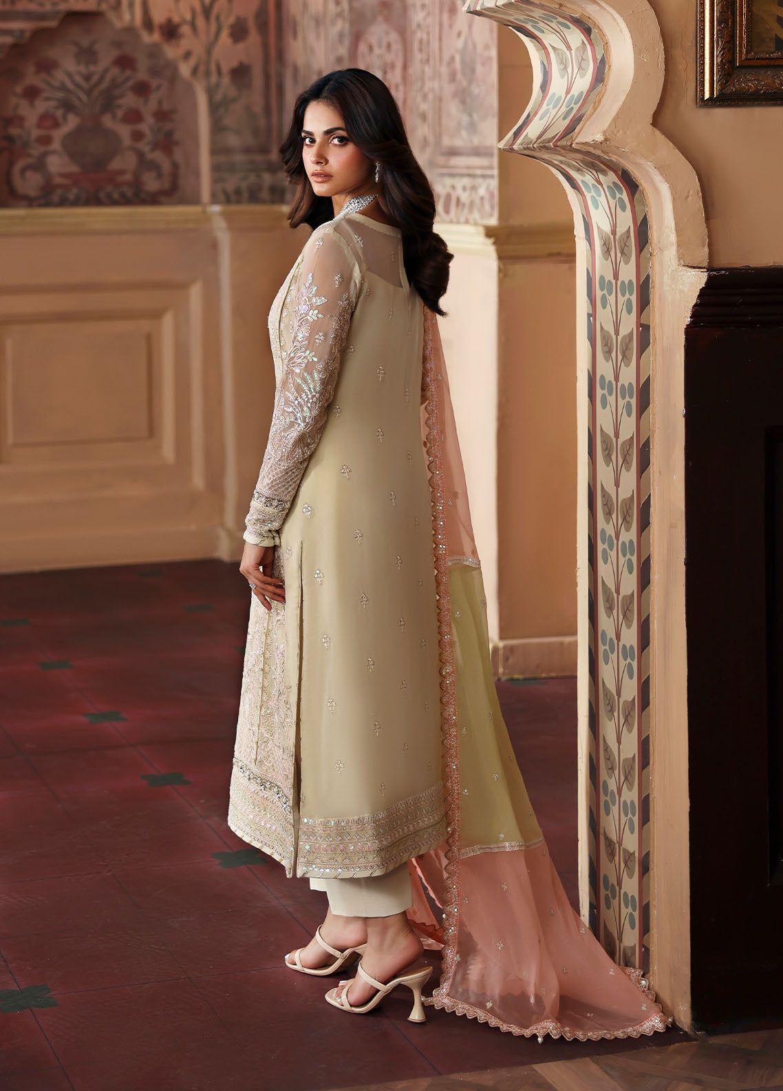 Gulaal | I Evayna Embroidered Chiffon | Fareyah, image 2