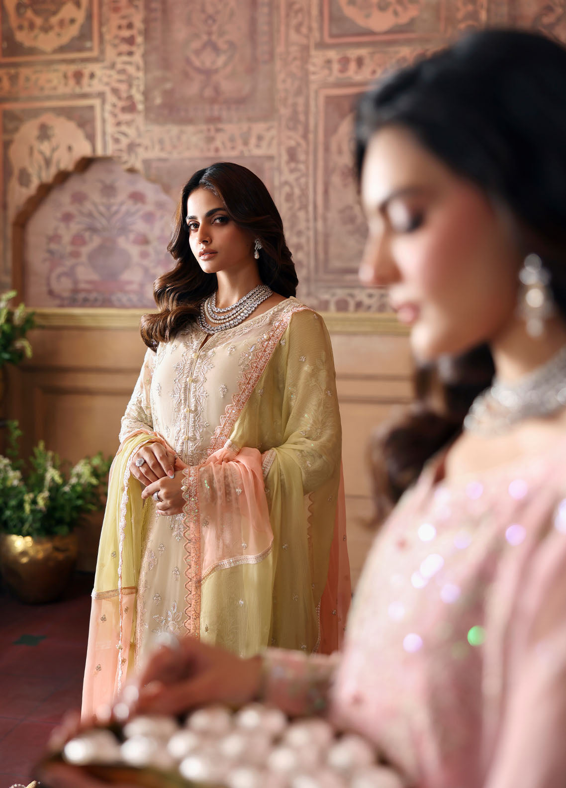 Gulaal | I Evayna Embroidered Chiffon | Fareyah, image 8