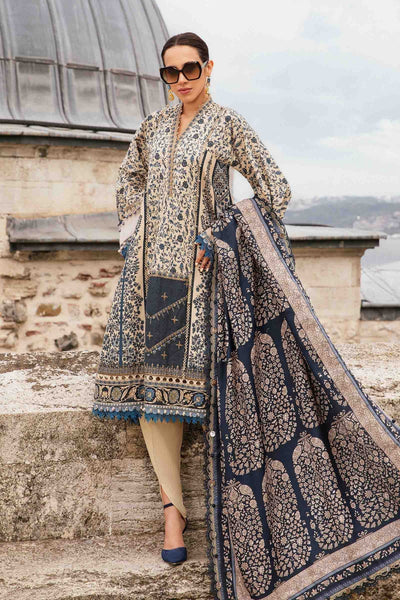 Maria B | M Prints Fall Edit 24 | MPT-2302-A -  Maria B Luxury - Original Designer Dress - House of Maryam