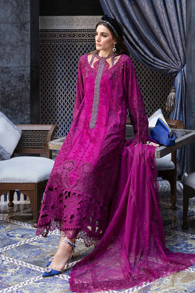 Maria B | Luxury Lawn 25 | D-2502-B -  Maria B Ladies Clothes - Original Designer Dress - House of Maryam