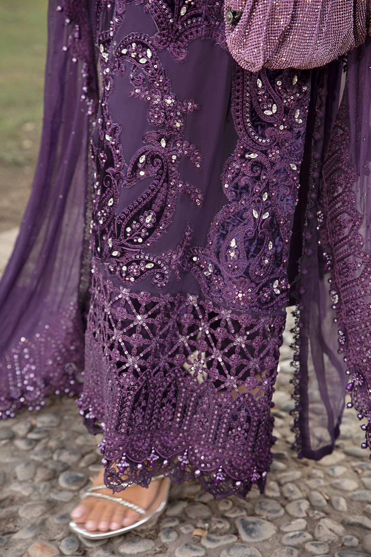 Maria B | Chiffon Formals 24 | Chiffon Suit | MPC-24-102 -  Maria B Formal - Original Designer Dress - House of Maryam