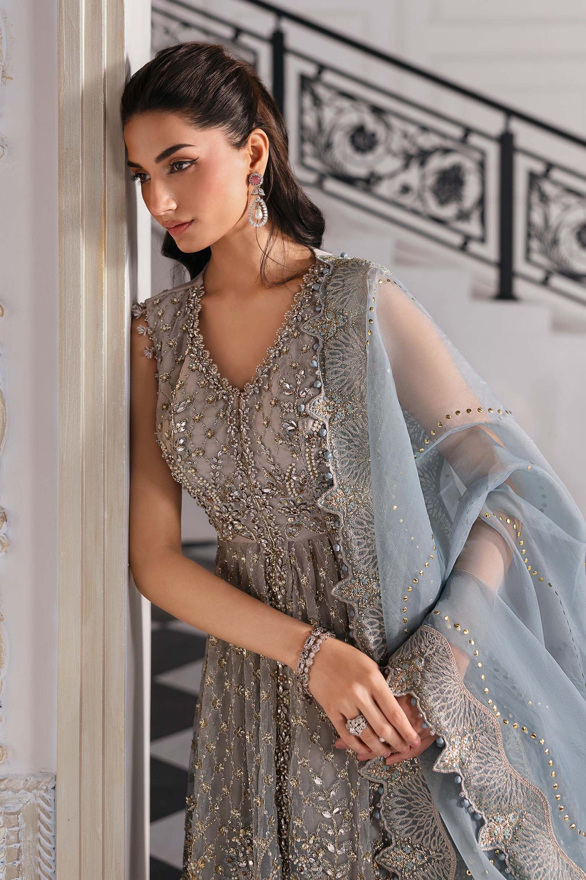 Maria B | Mbroidered 2025 | BD-3002 -  Maria B Ladies Clothes - Original Designer Dress - House of Maryam