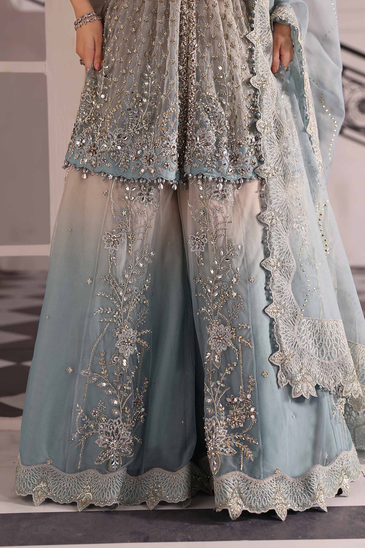 Maria B | Mbroidered 2025 | BD-3002 -  Maria B Ladies Clothes - Original Designer Dress - House of Maryam