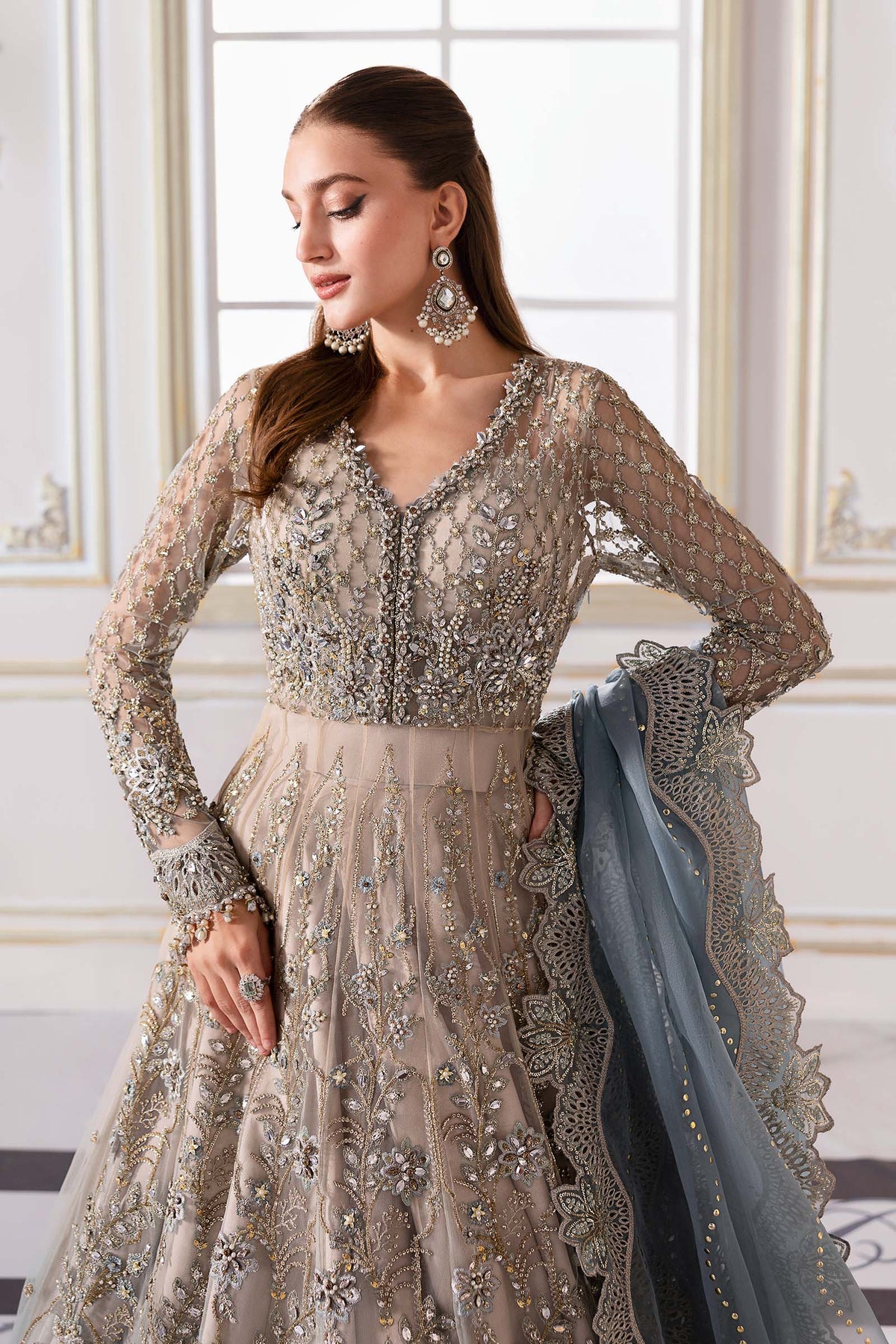 Maria B | Mbroidered 2025 | BD-3002 -  Maria B Ladies Clothes - Original Designer Dress - House of Maryam