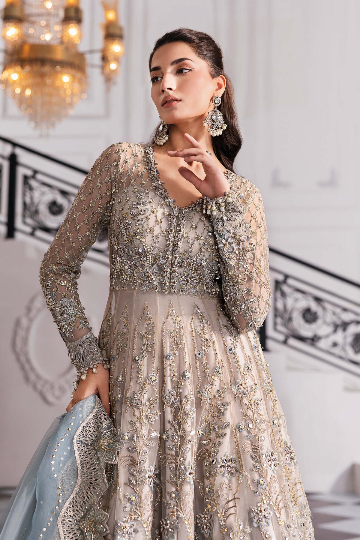 Maria B | Mbroidered 2025 | BD-3002 -  Maria B Ladies Clothes - Original Designer Dress - House of Maryam
