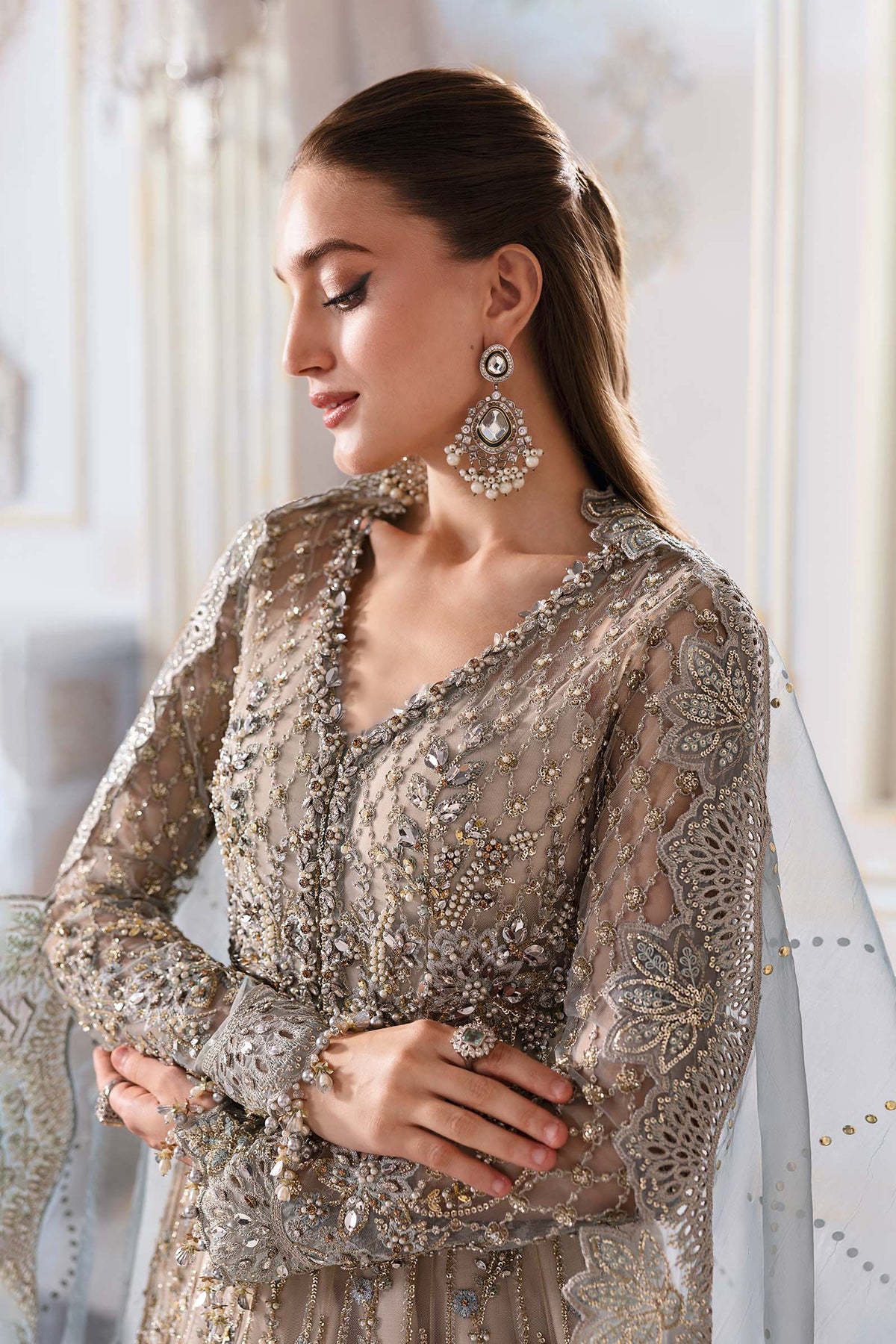 Maria B | Mbroidered 2025 | BD-3002 -  Maria B Ladies Clothes - Original Designer Dress - House of Maryam