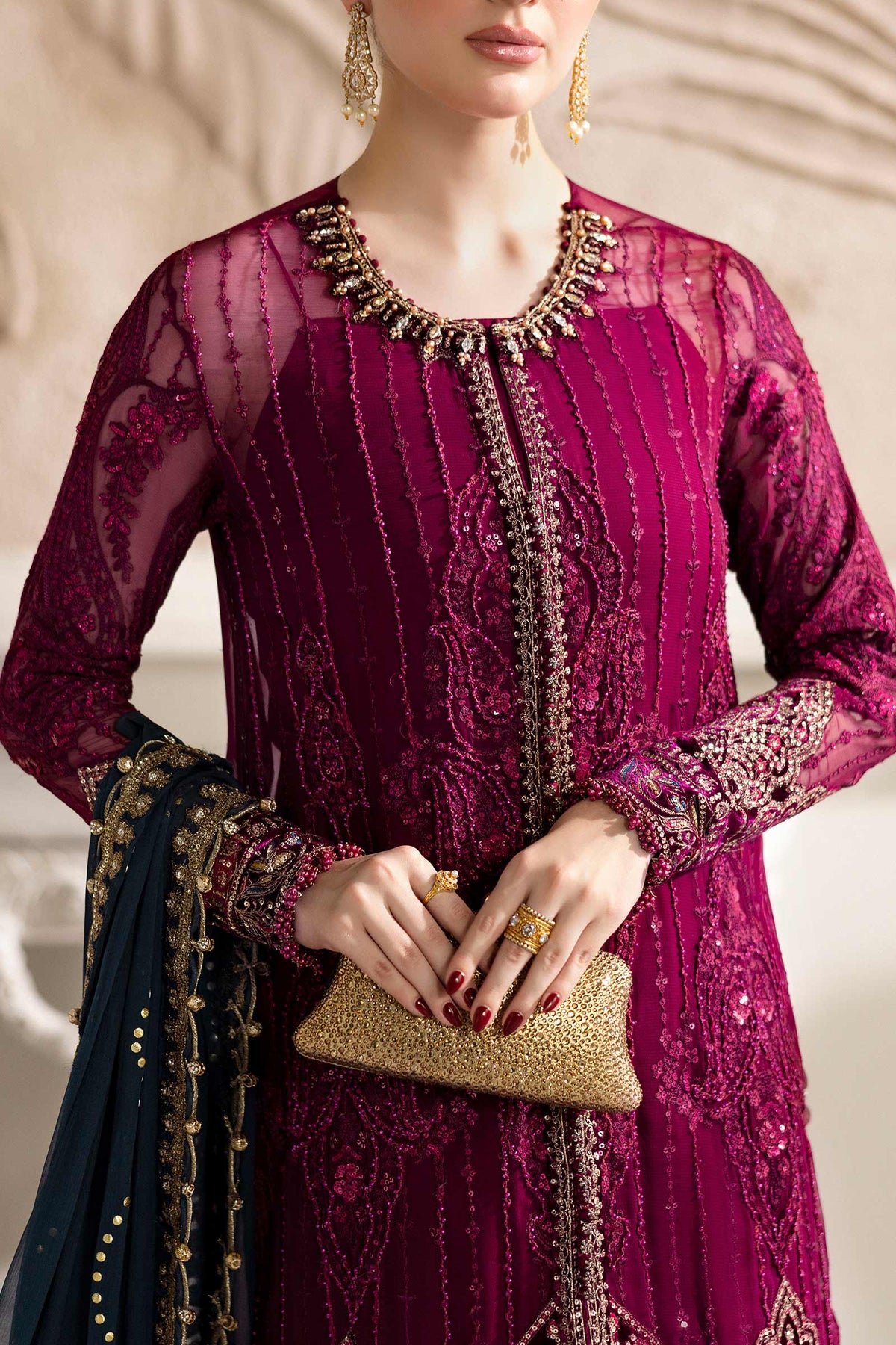 Maria B | Chiffon 25 |MPC-25-102 -  Maria B Ladies Clothes - Original Designer Dress - House of Maryam