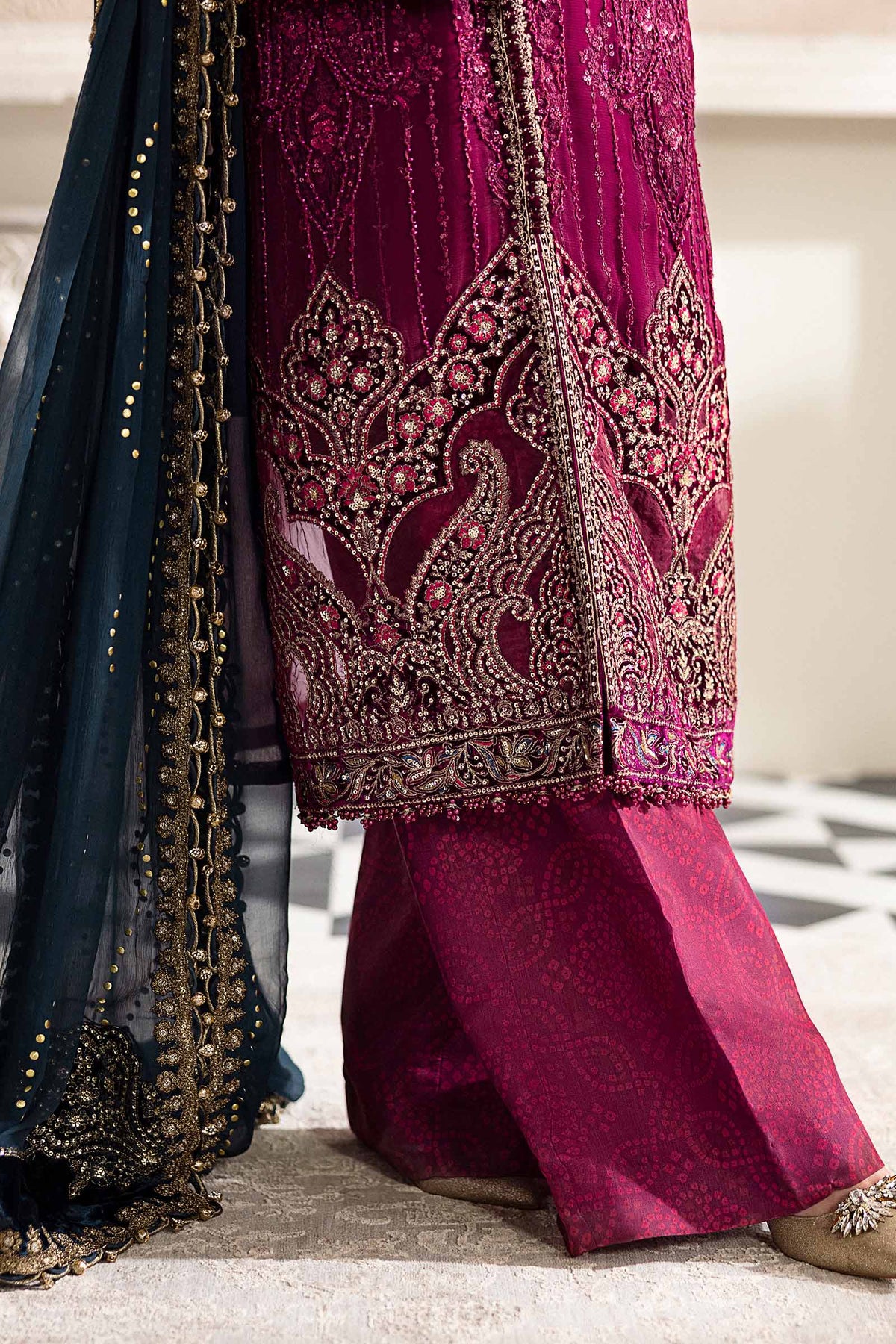 Maria B | Chiffon 25 |MPC-25-102 -  Maria B Ladies Clothes - Original Designer Dress - House of Maryam