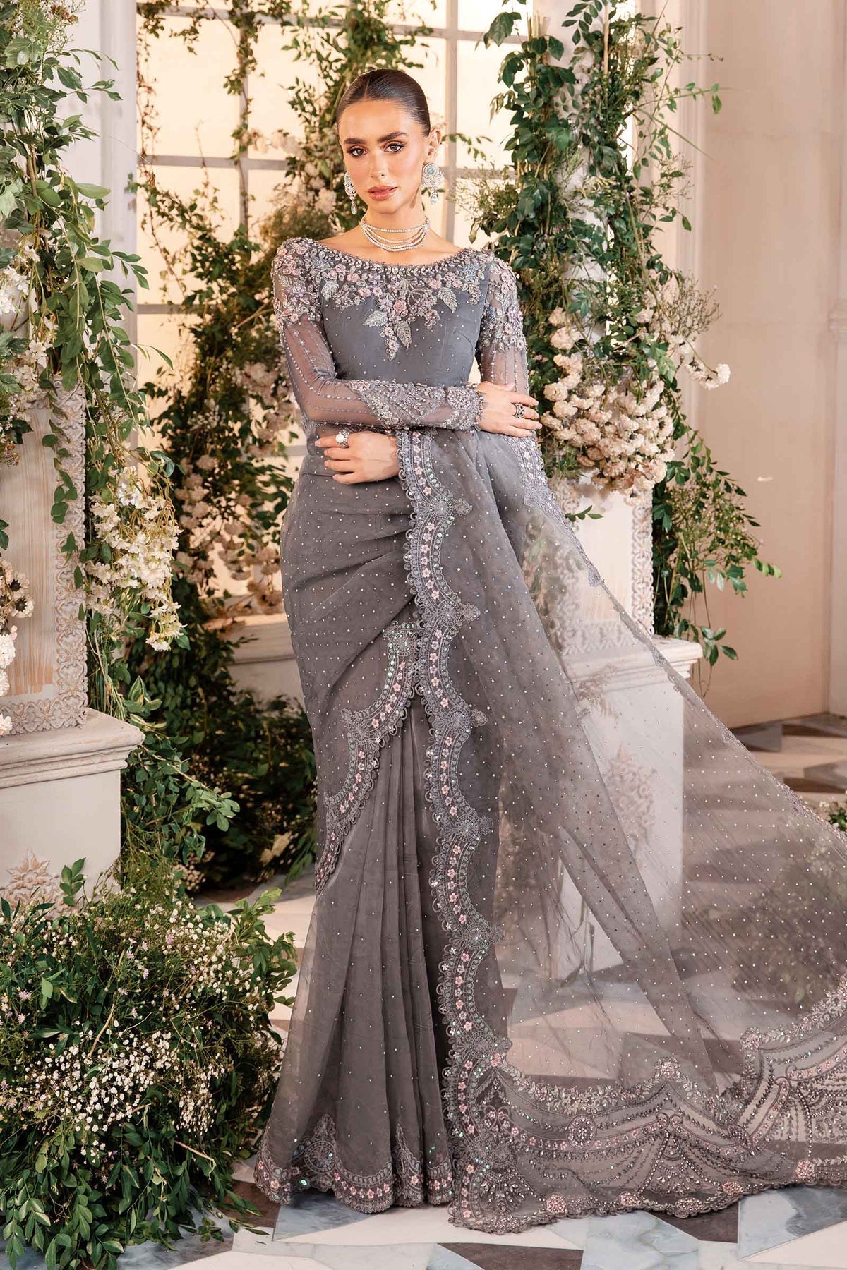 Maria B | Mbroidered Formals 24 | Organza Suit | BD-2902 -  Maria B Ladies Clothes - Original Designer Dress - House of Maryam