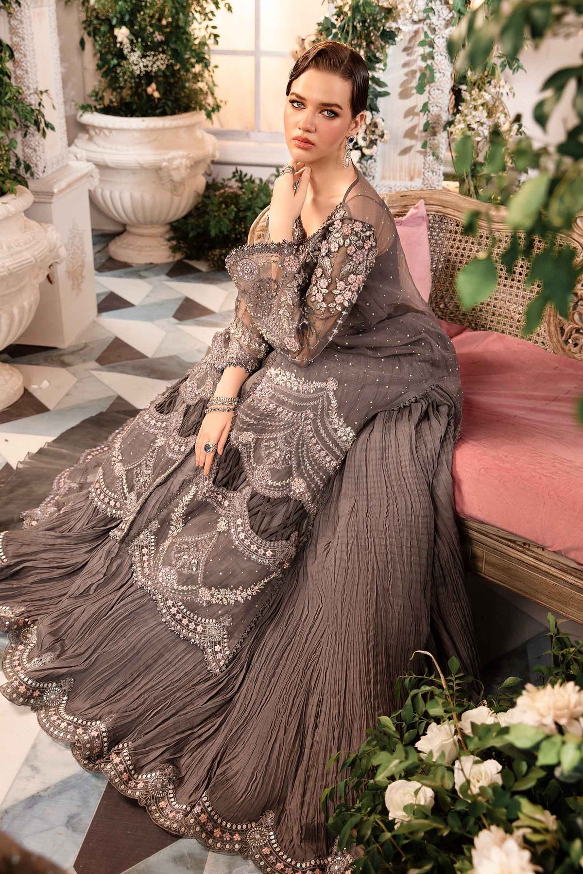 Maria B | Mbroidered Formals 24 | Organza Suit | BD-2902 -  Maria B Ladies Clothes - Original Designer Dress - House of Maryam