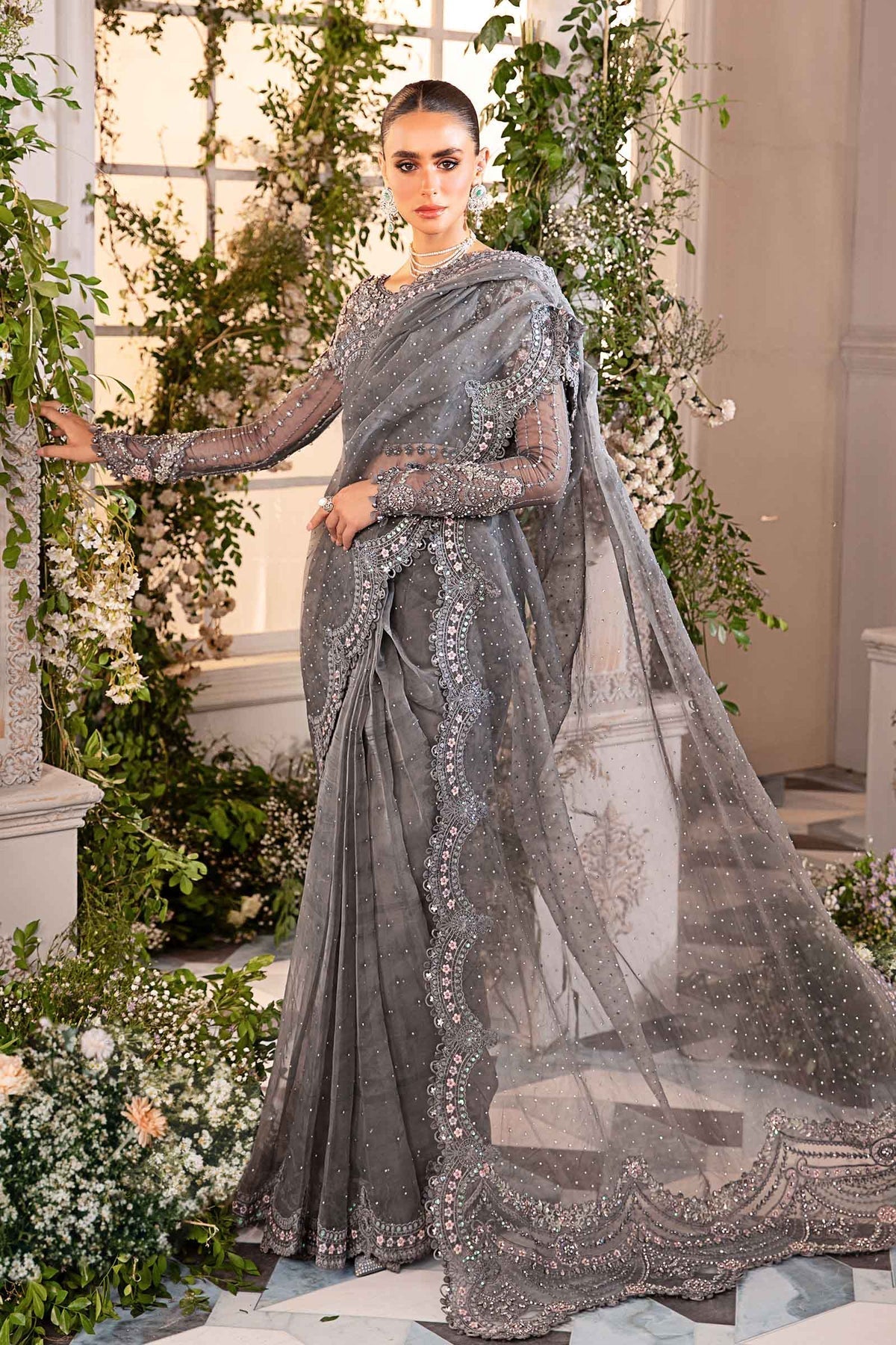 Maria B | Mbroidered Formals 24 | Organza Suit | BD-2902 -  Maria B Ladies Clothes - Original Designer Dress - House of Maryam