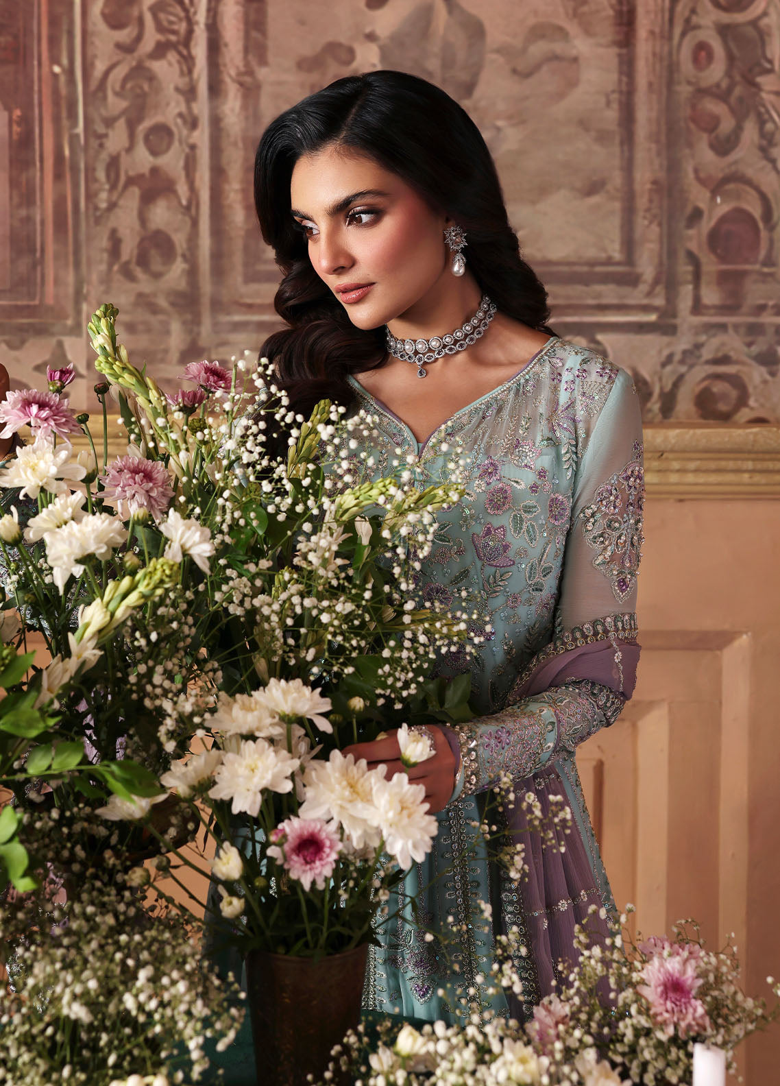 Gulaal | I Evayna Embroidered Chiffon | Delina, image 7