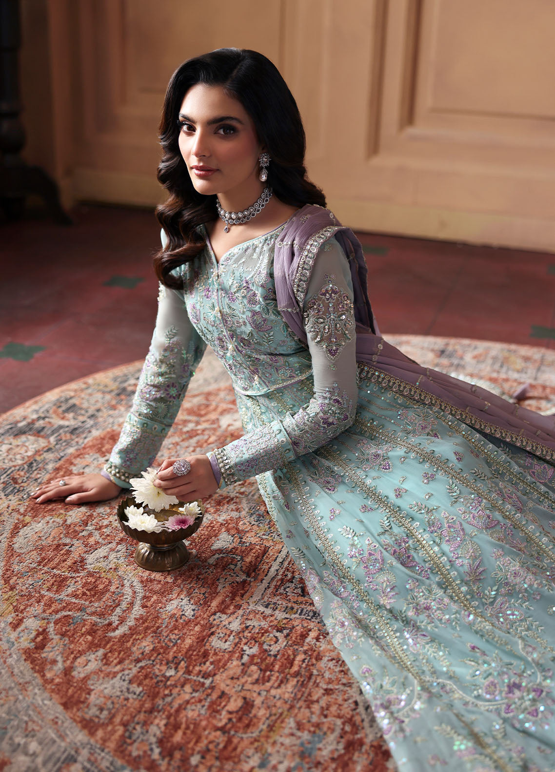 Gulaal | I Evayna Embroidered Chiffon | Delina, image 6
