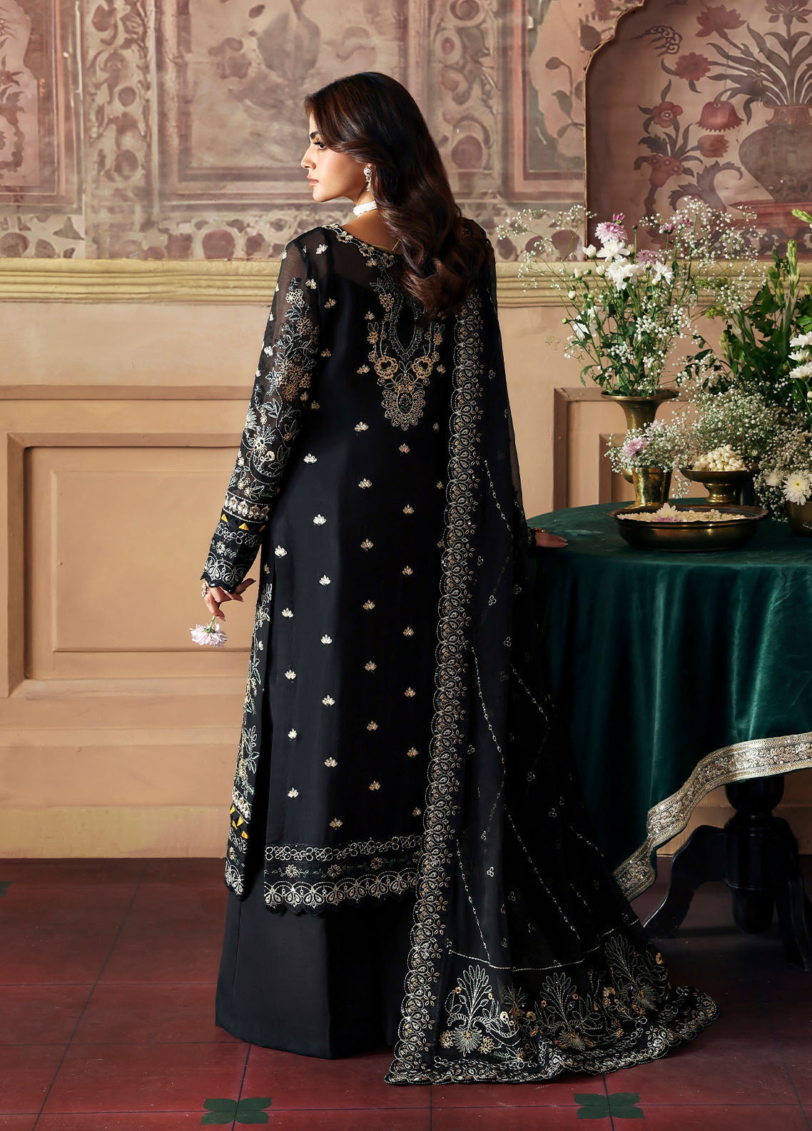Gulaal | I Evayna Embroidered Chiffon |Deenah, image 2