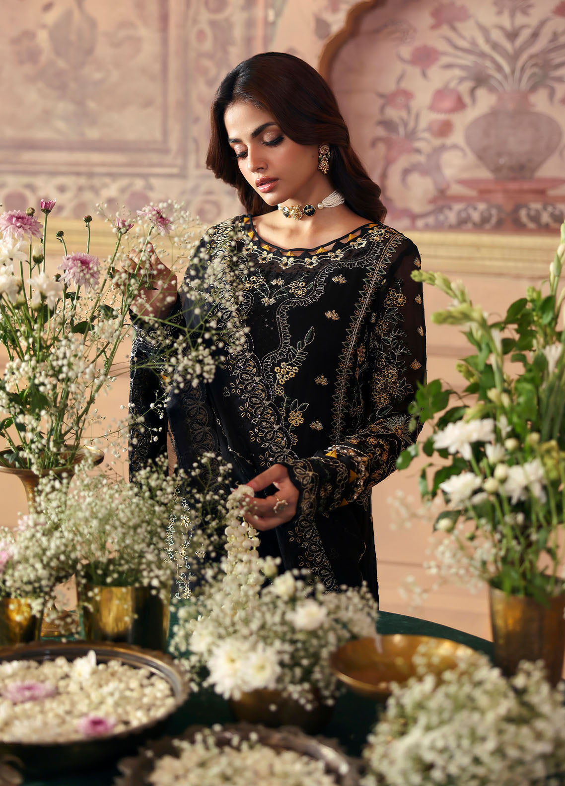Gulaal | I Evayna Embroidered Chiffon |Deenah, image 4