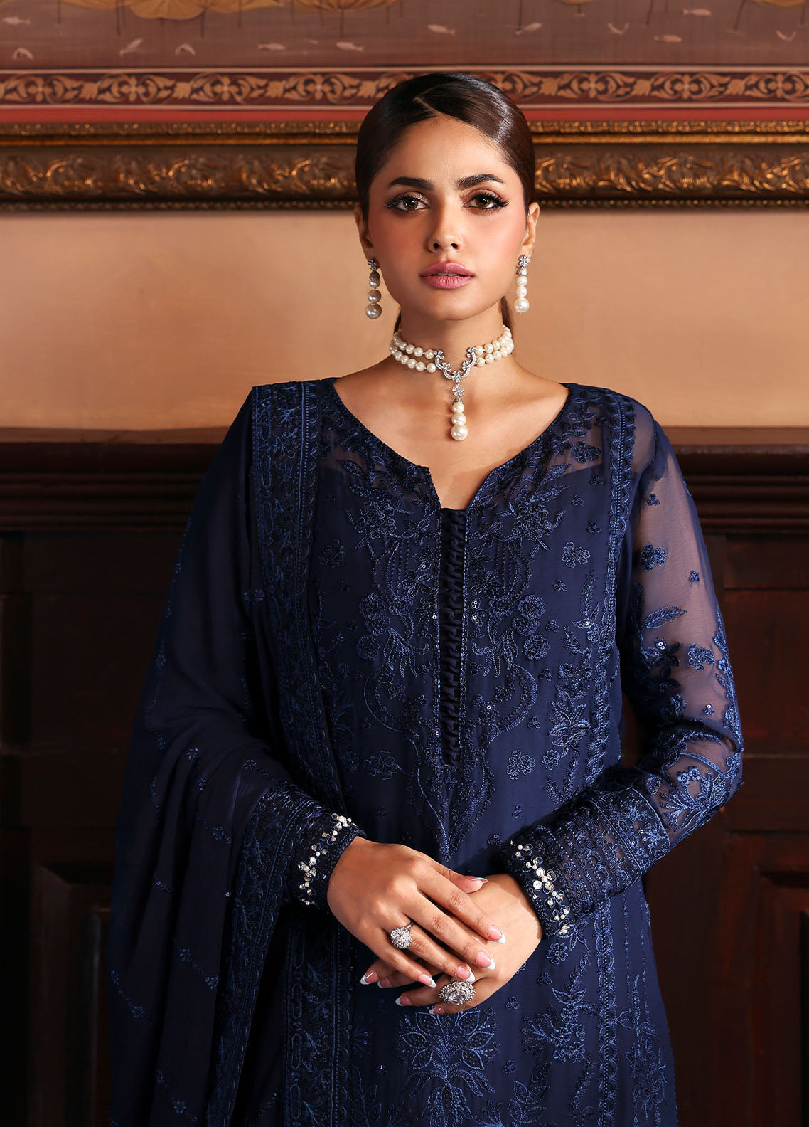 Gulaal | I Evayna Embroidered Chiffon | Leesha, image 4