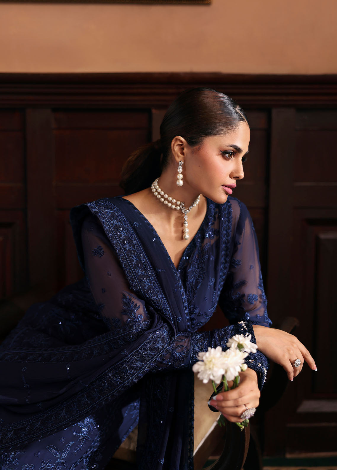 Gulaal | I Evayna Embroidered Chiffon | Leesha, image 5