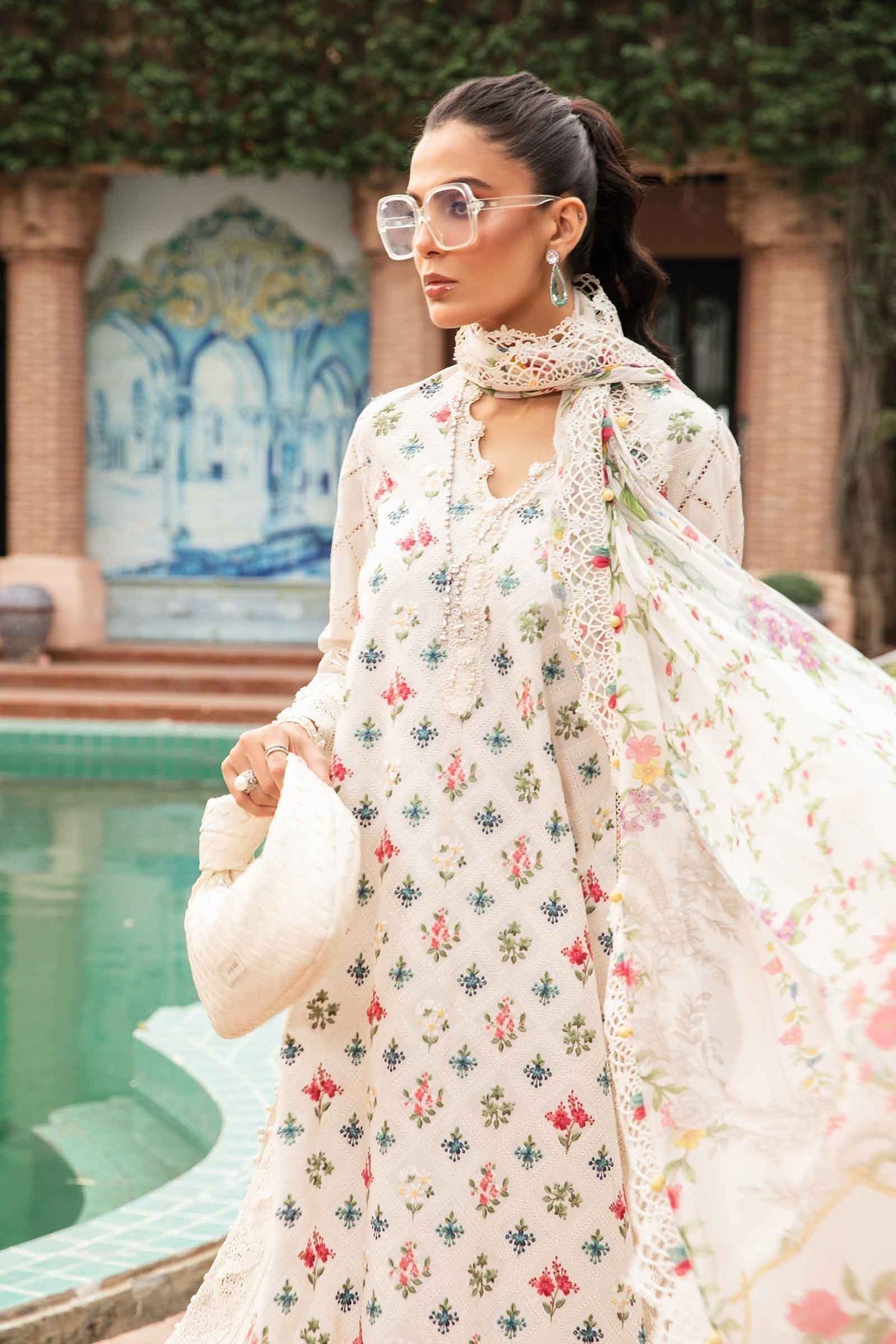 Maria.B | M Print Eid Edit | MPT-2203-A -  Maria B Luxury - Original Designer Dress - House of Maryam