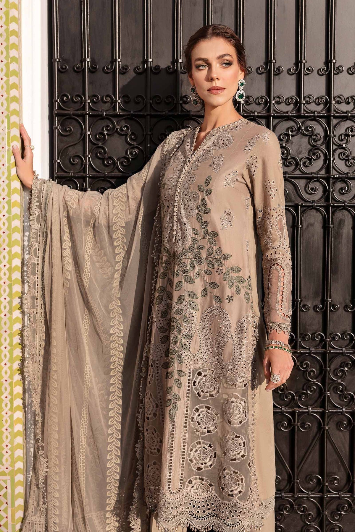 Maria B | Luxury Lawn 25 | D-2503-A -  Maria B Ladies Clothes - Original Designer Dress - House of Maryam
