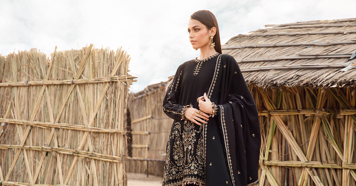 Maria B | M Prints Winter 24 | MPT-2403-B -  Maria B Ladies Clothes - Original Designer Dress - House of Maryam