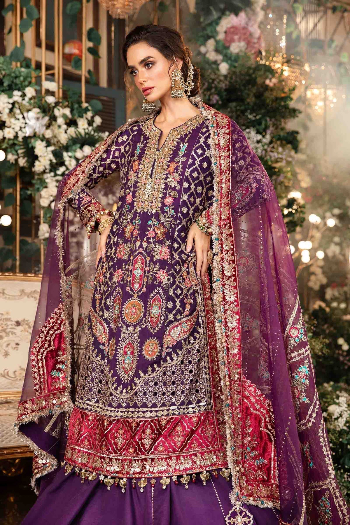 Maria B | Mbroidered Formals 24 | Organza Suit | BD-2903 -  Maria B Ladies Clothes - Original Designer Dress - House of Maryam