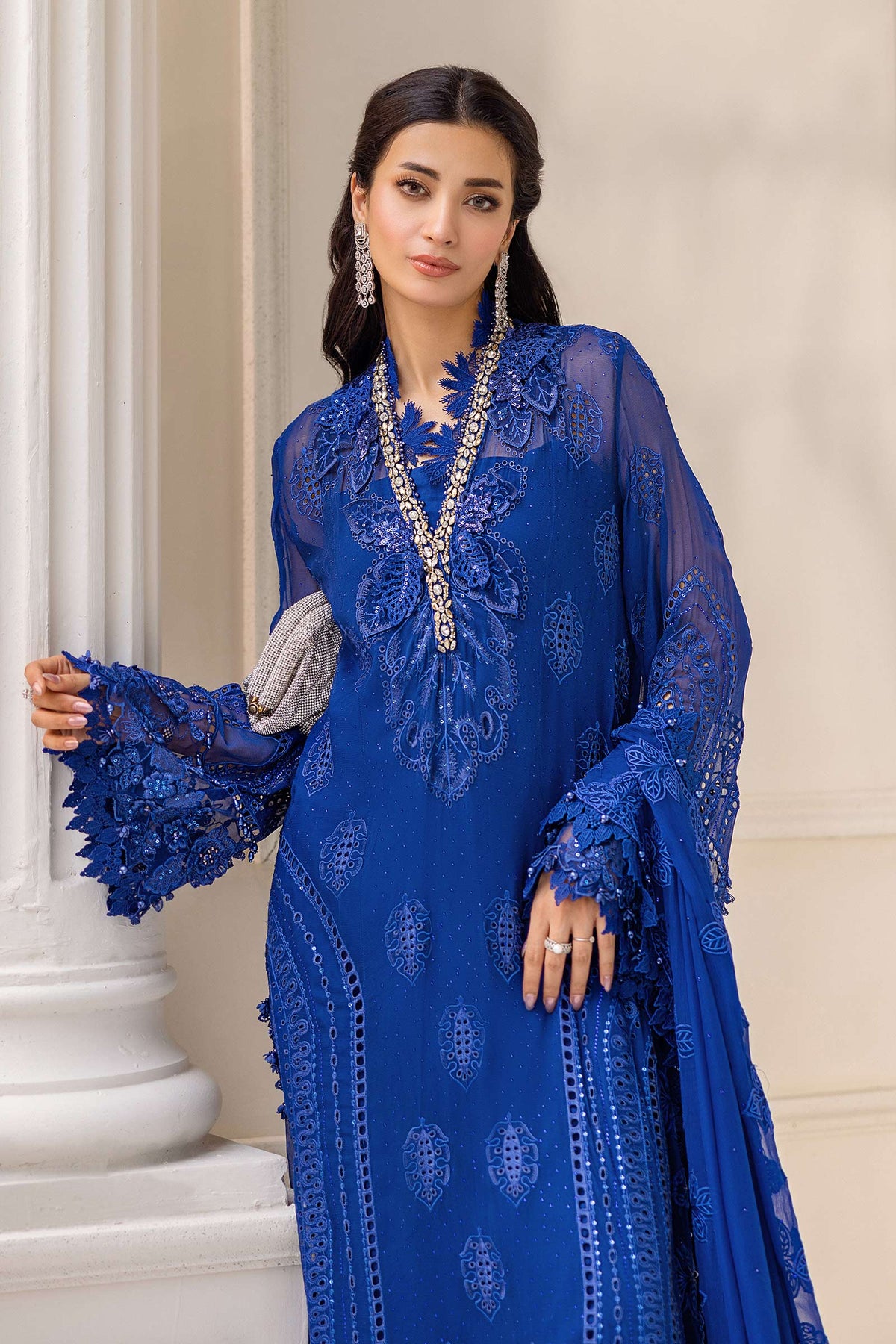 Maria B | Chiffon 25 | MPC-25-103 -  Maria B Ladies Clothes - Original Designer Dress - House of Maryam