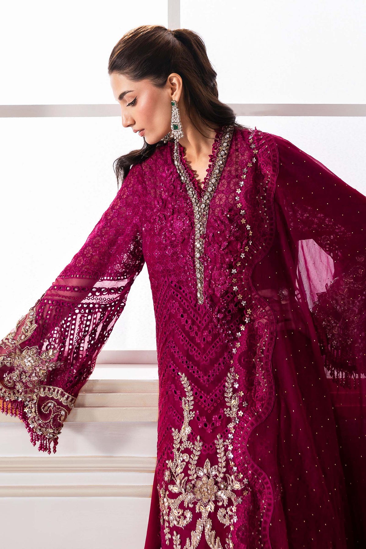 Maria B | Mbroidered 2025 | BD-3003 -  Maria B Ladies Clothes - Original Designer Dress - House of Maryam