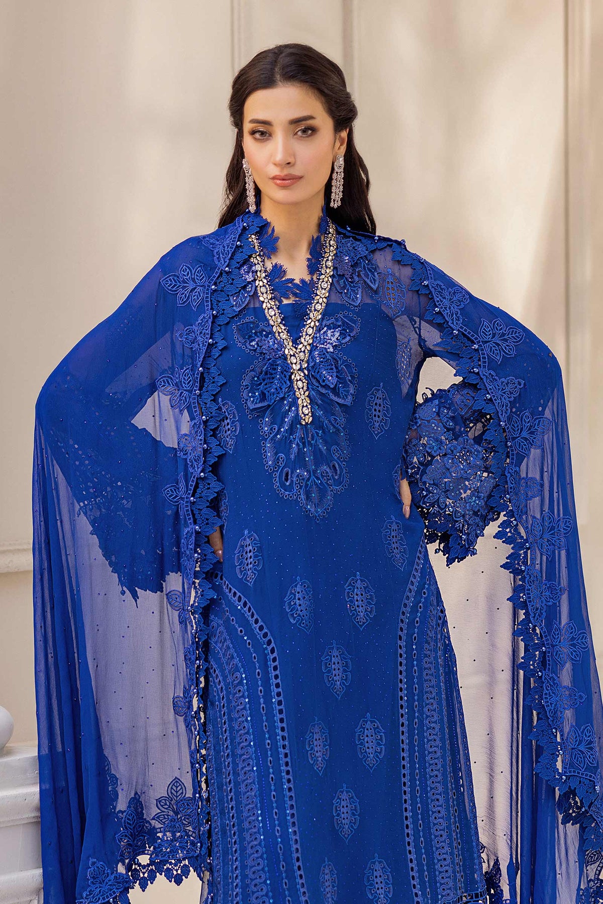 Maria B | Chiffon 25 | MPC-25-103 -  Maria B Ladies Clothes - Original Designer Dress - House of Maryam