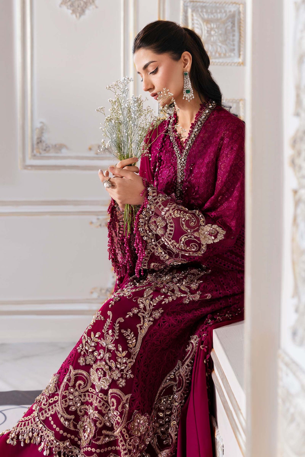 Maria B | Mbroidered 2025 | BD-3003 -  Maria B Ladies Clothes - Original Designer Dress - House of Maryam