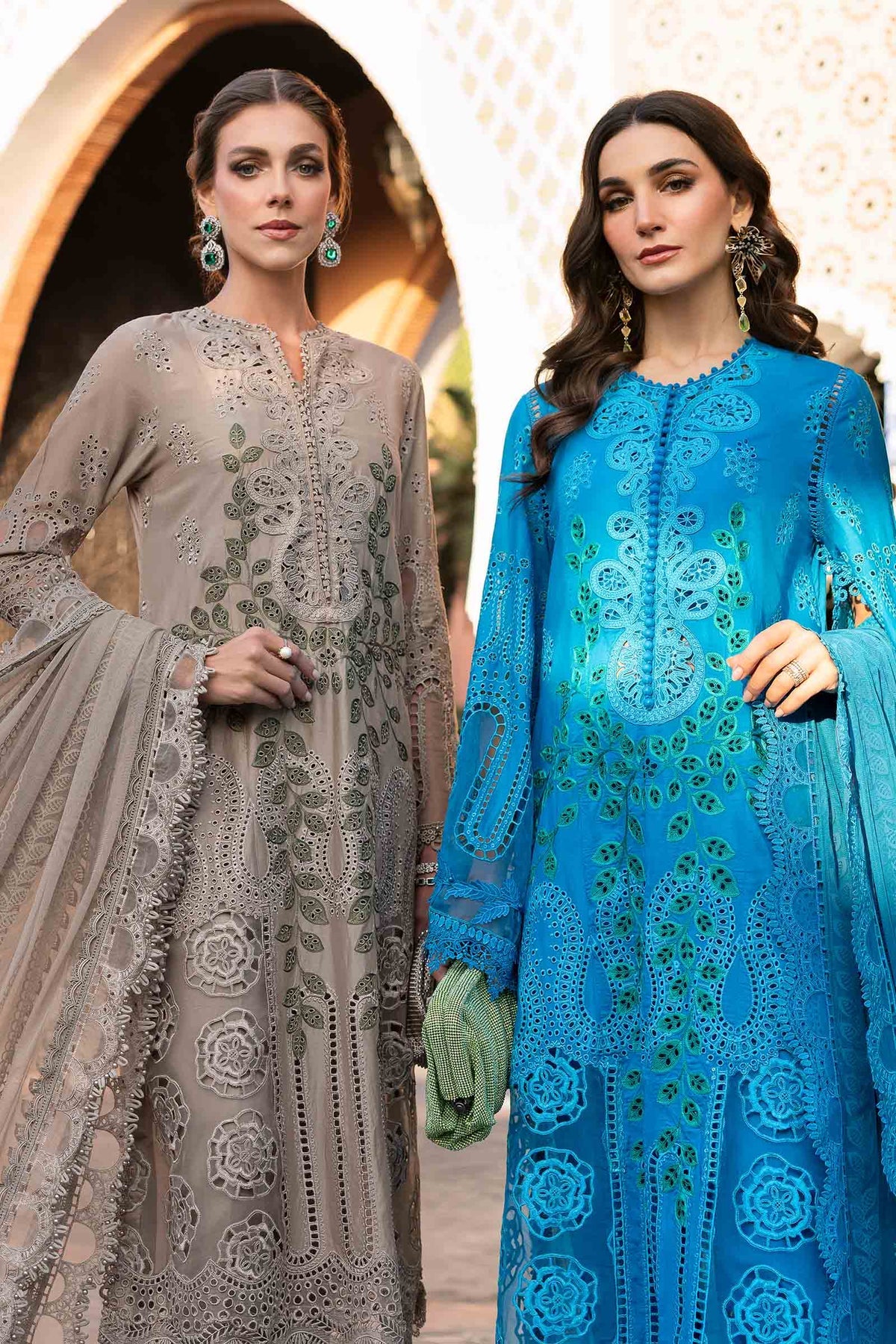 Maria B | Luxury Lawn 25 | D-2503-A -  Maria B Ladies Clothes - Original Designer Dress - House of Maryam