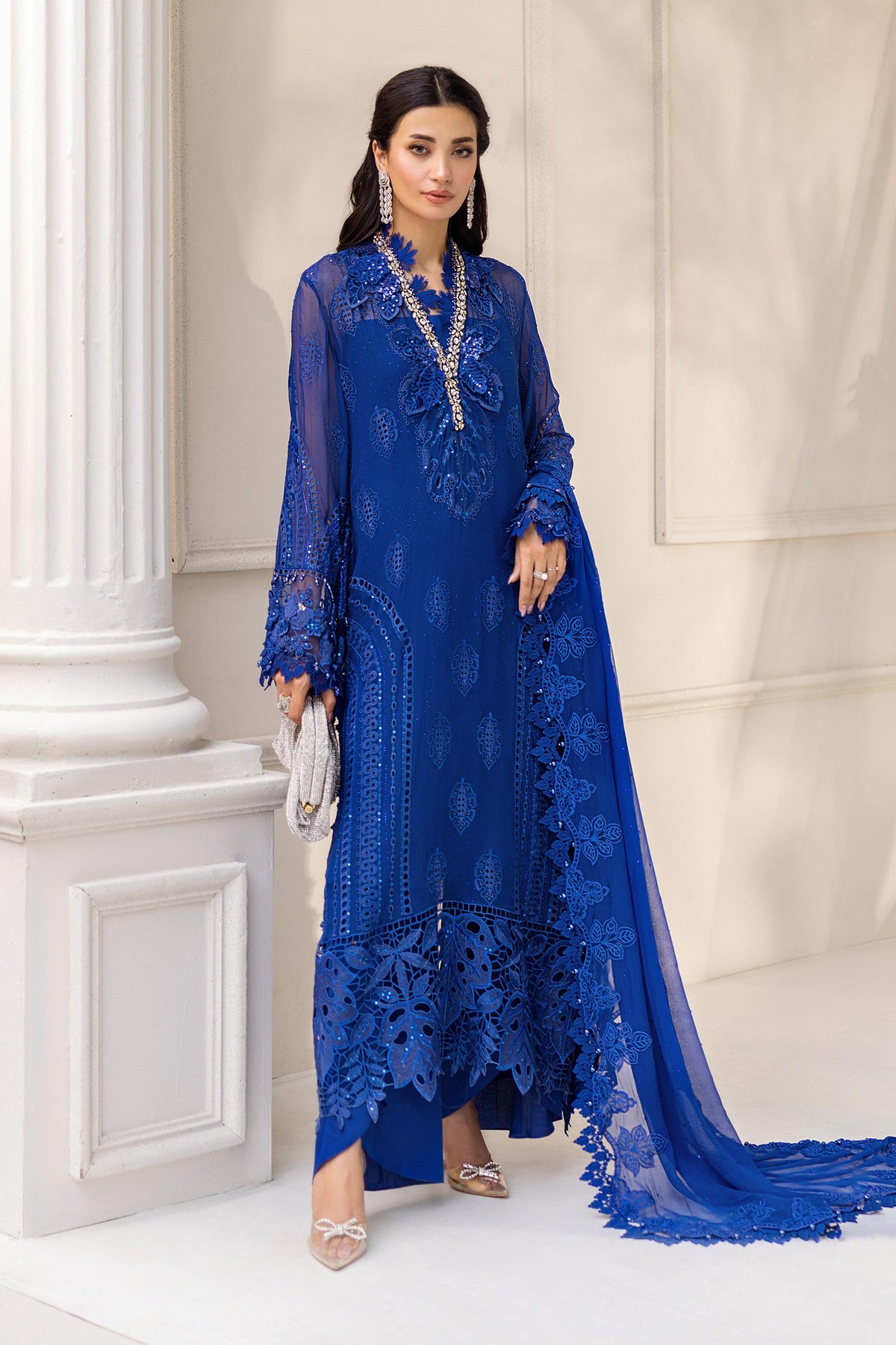 Maria B | Chiffon 25 | MPC-25-103 -  Maria B Ladies Clothes - Original Designer Dress - House of Maryam