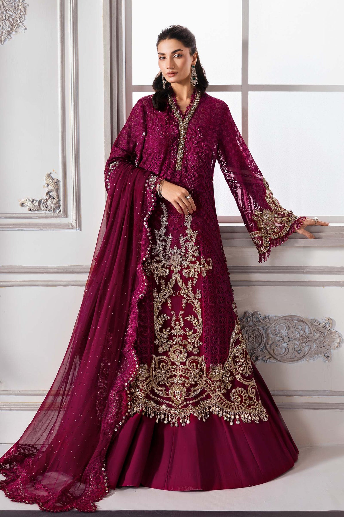 Maria B | Mbroidered 2025 | BD-3003 -  Maria B Ladies Clothes - Original Designer Dress - House of Maryam
