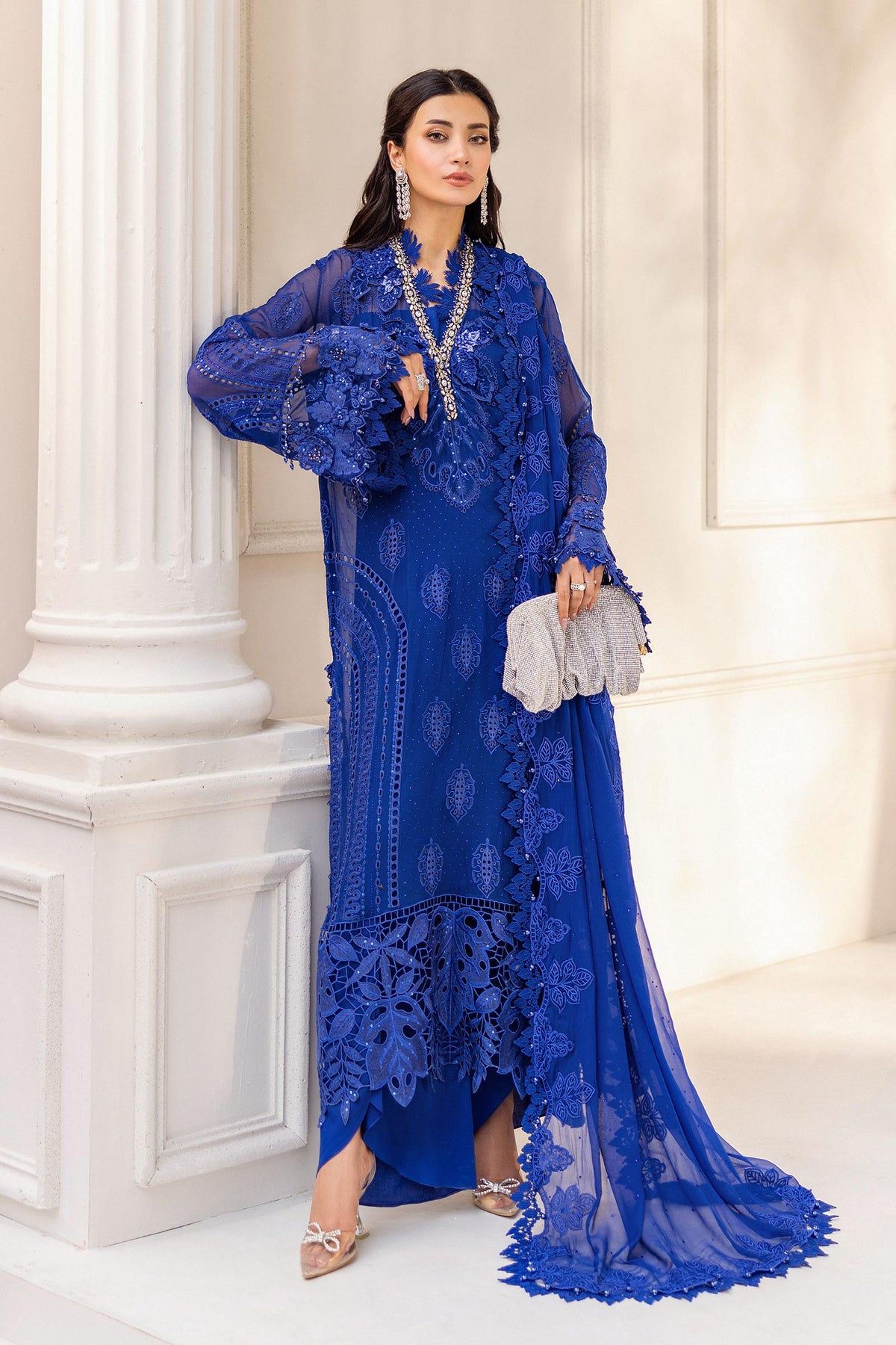 Maria B | Chiffon 25 | MPC-25-103 -  Maria B Ladies Clothes - Original Designer Dress - House of Maryam