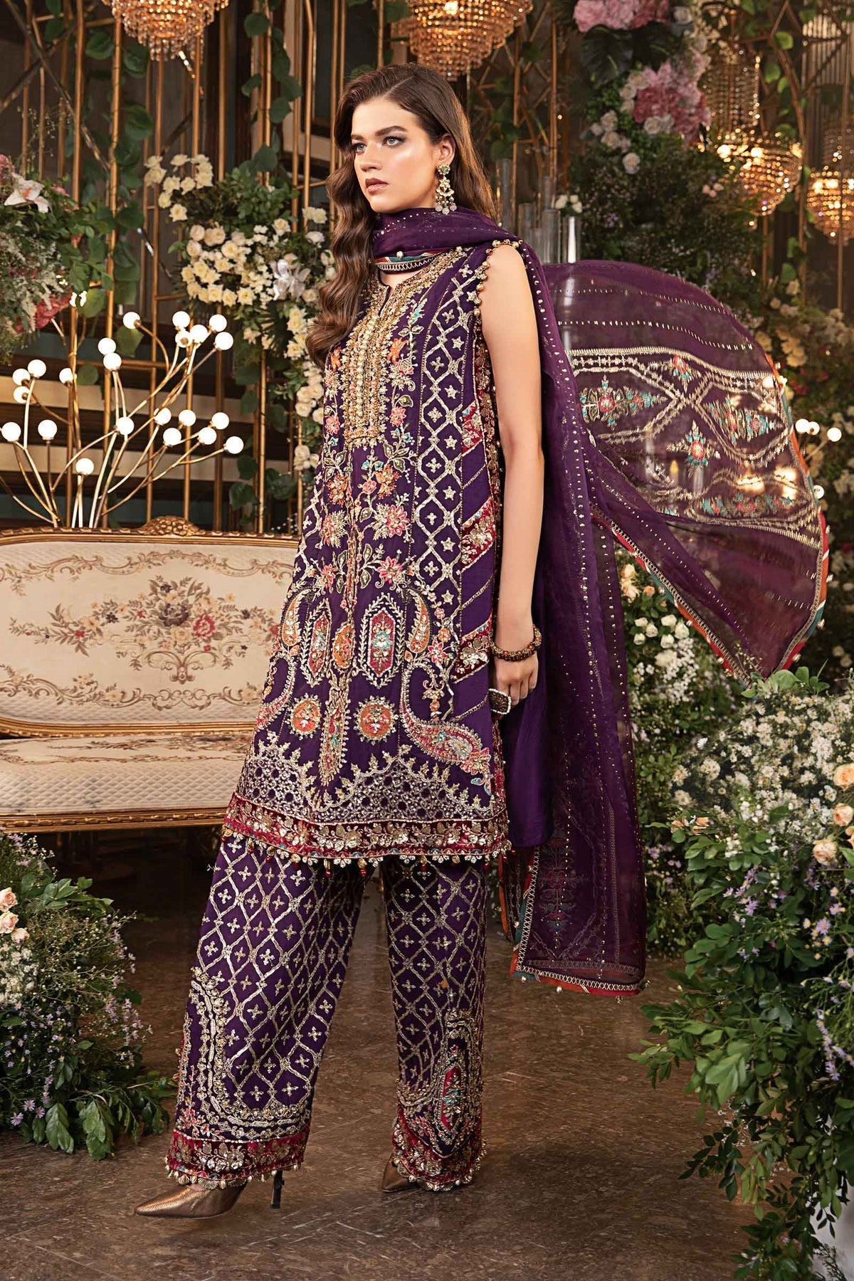 Maria B | Mbroidered Formals 24 | Organza Suit | BD-2903 -  Maria B Ladies Clothes - Original Designer Dress - House of Maryam