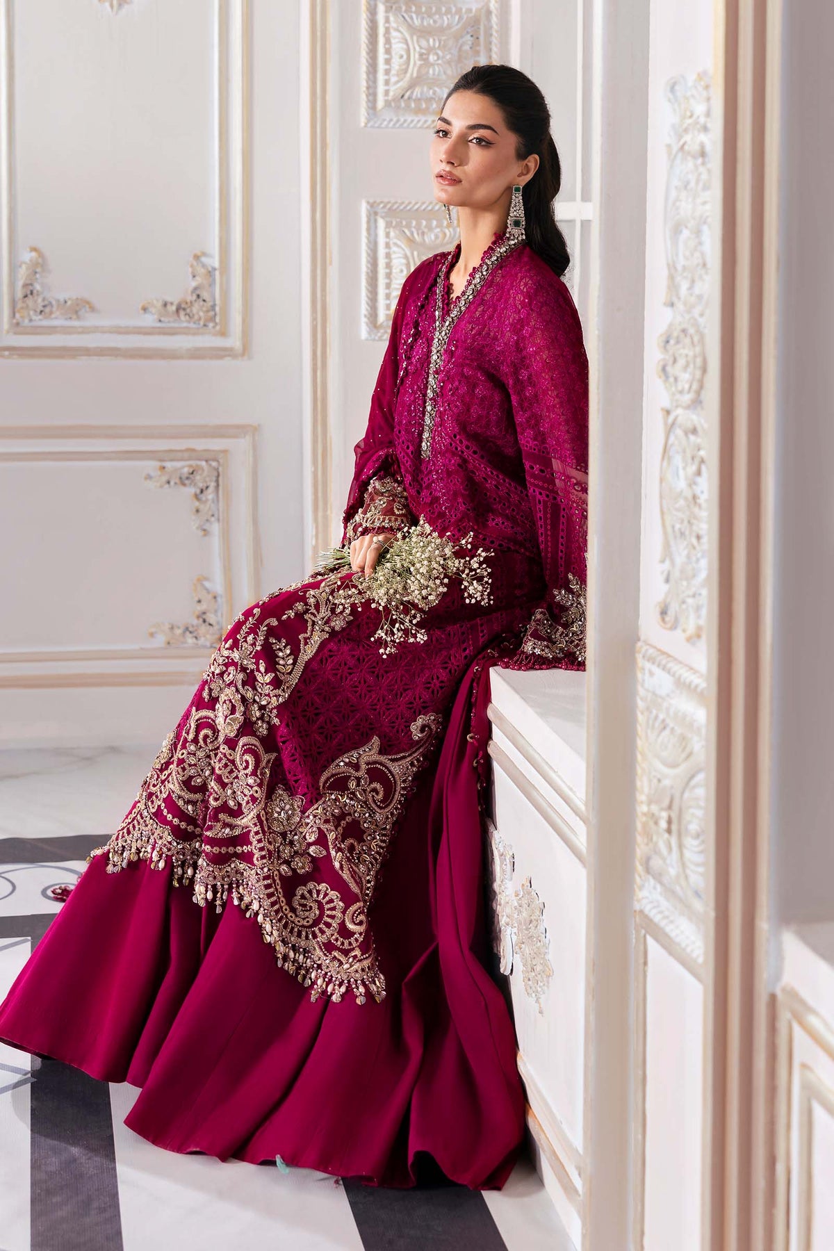Maria B | Mbroidered 2025 | BD-3003 -  Maria B Ladies Clothes - Original Designer Dress - House of Maryam
